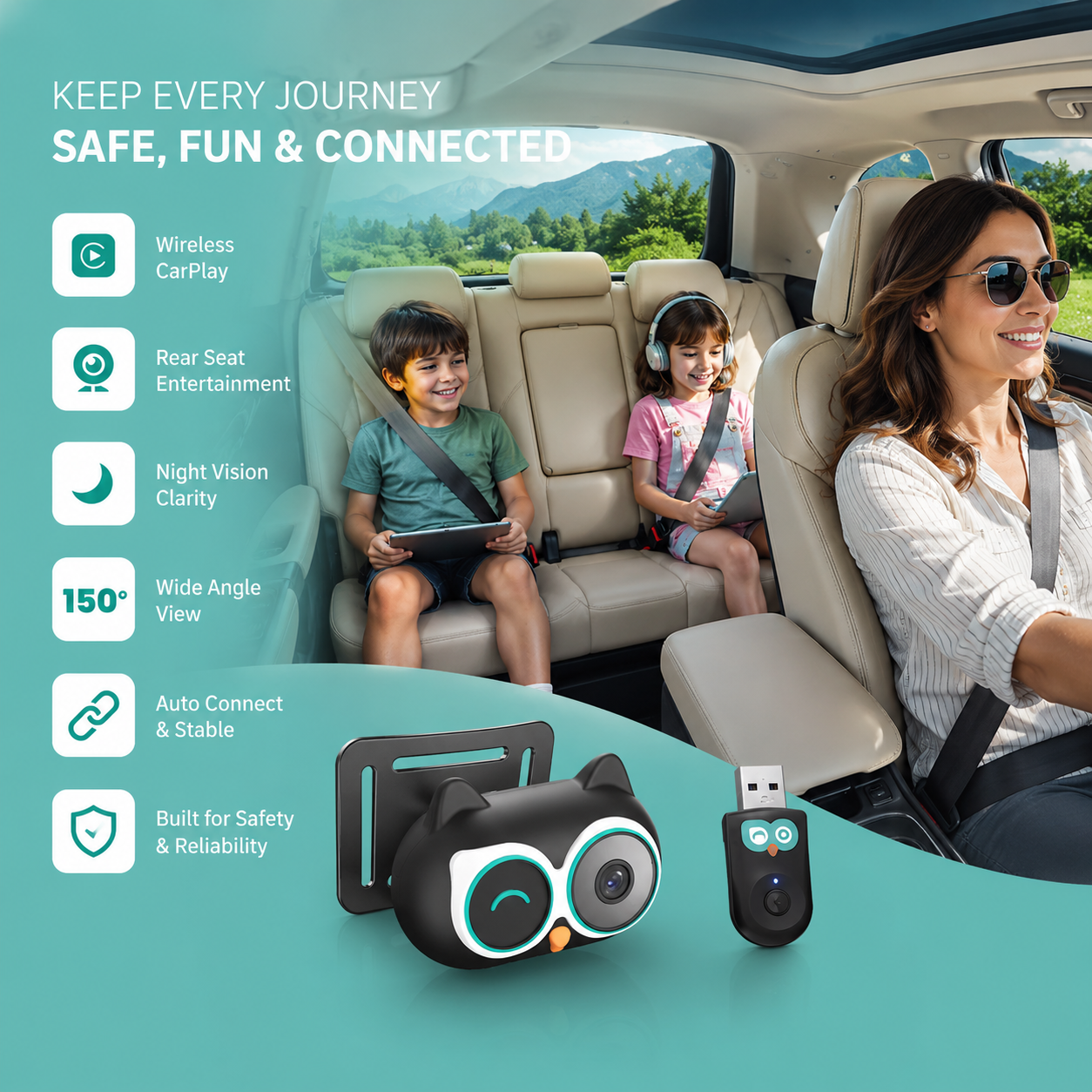 Baby Car Camera for Backseat