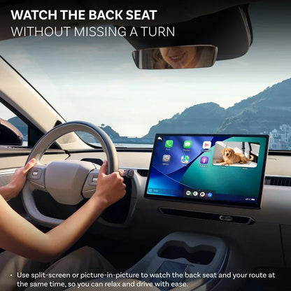 Cabin Care Wireless Carplay Adapter Baby Car Camera for Backseat 1080P 150° Wide Angle Night Vision Back‑Seat Monitor