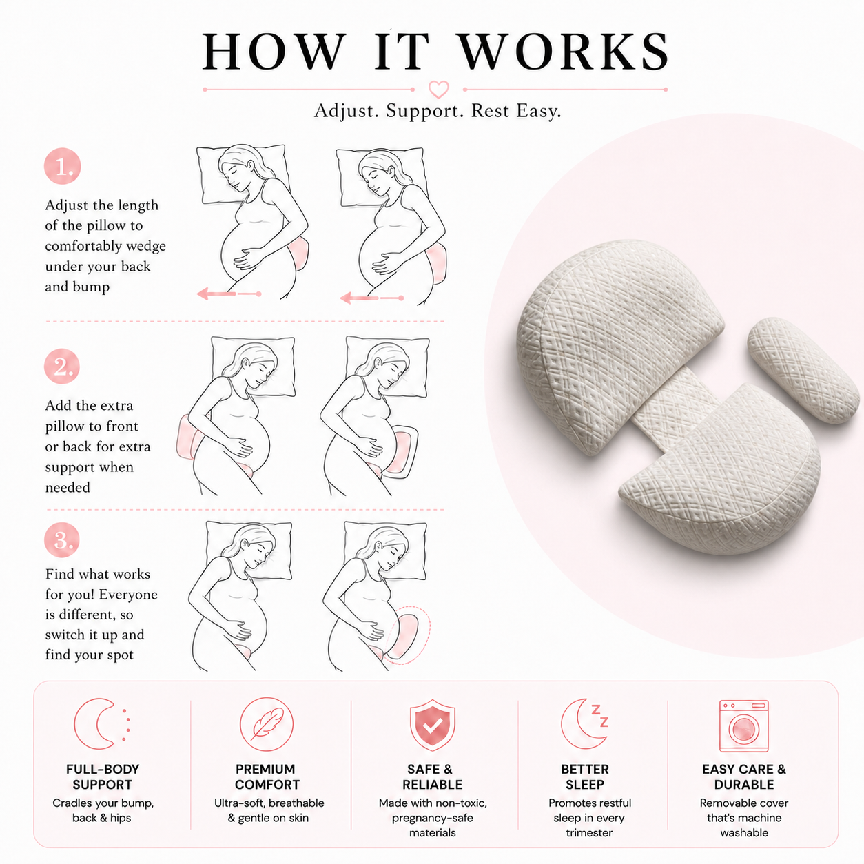 Felocci Pregnancy Pillow